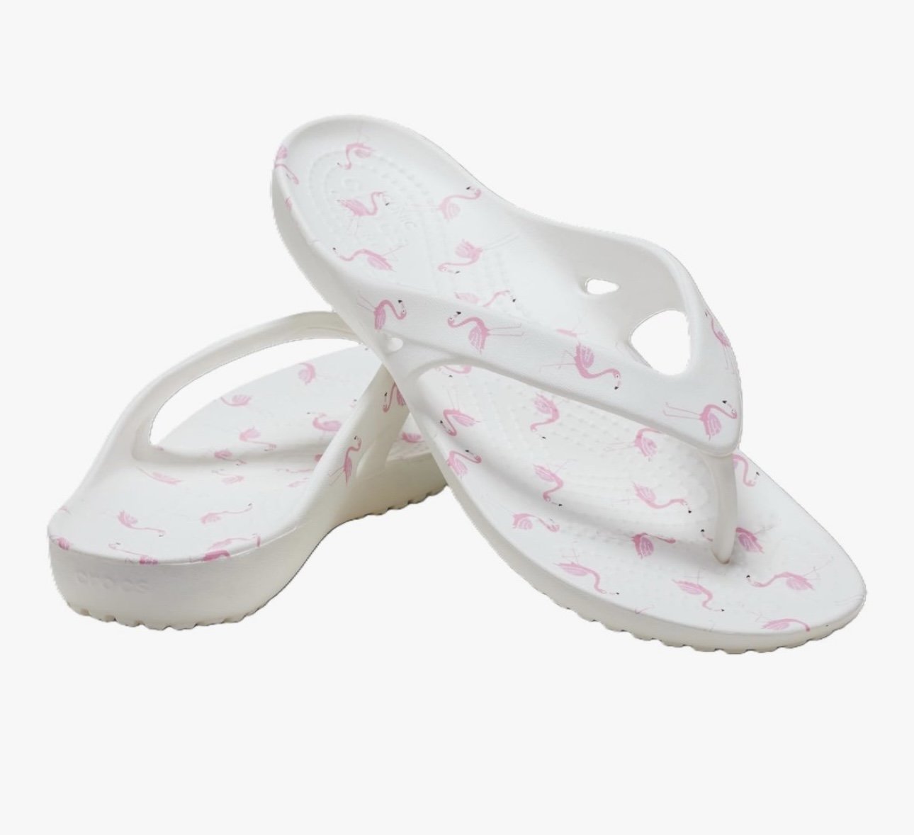 Crocs Women’s Kadee li Graphic Flip Flops Flamingos Size 7