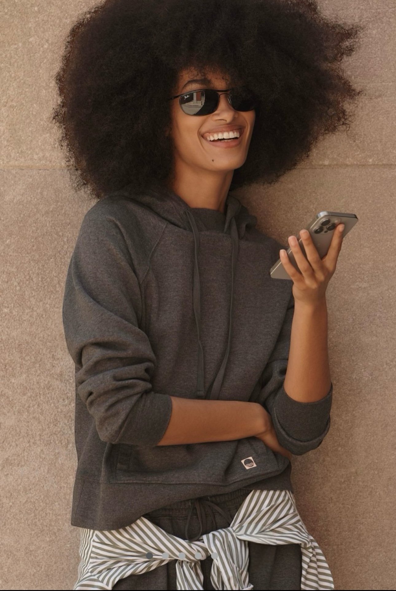 Daily Practice by Anthropologie Slim Heathered Pullover Dk Grey L