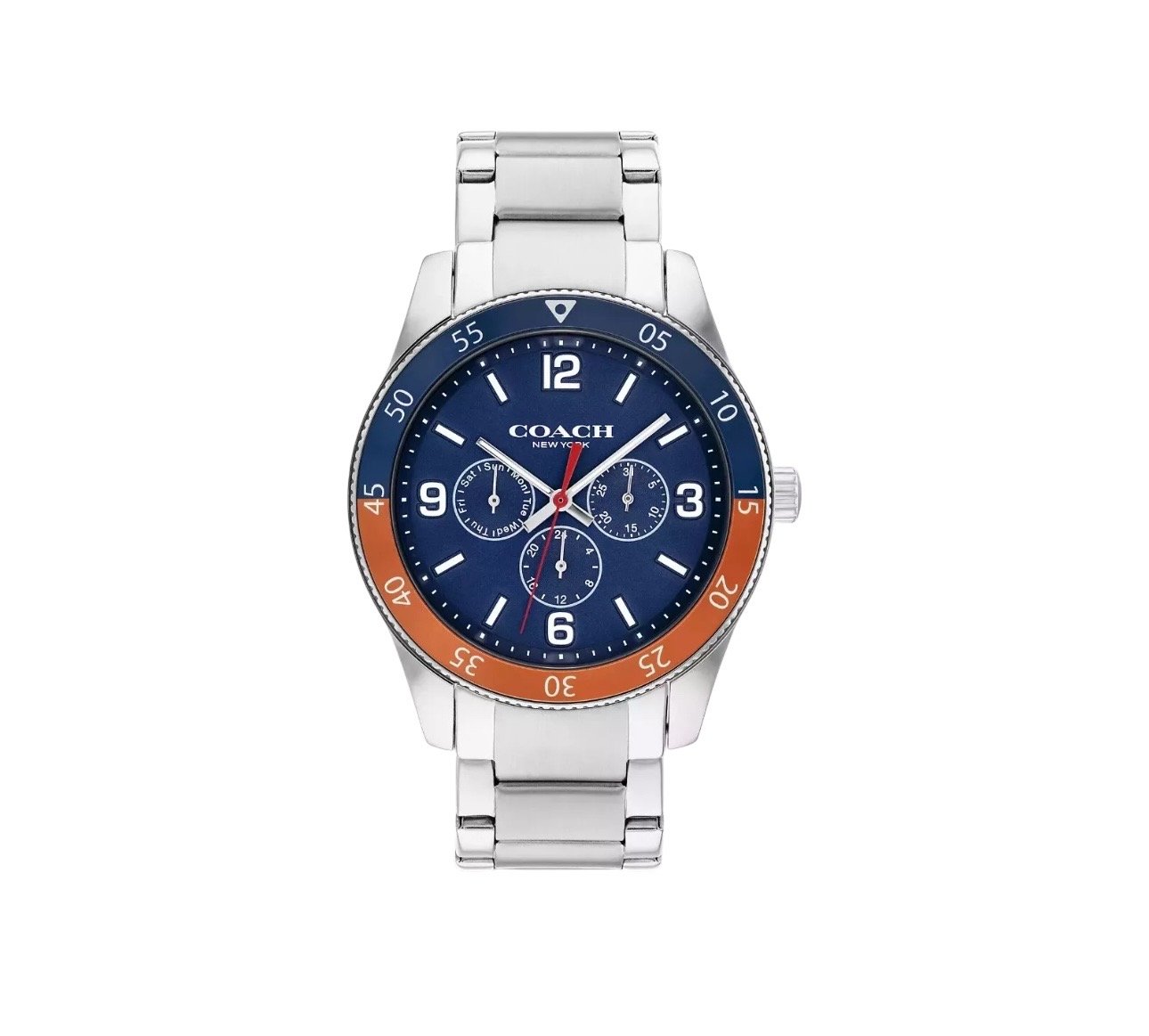 Men’s Coach Casey Watch, 42 mm Orange/Navy