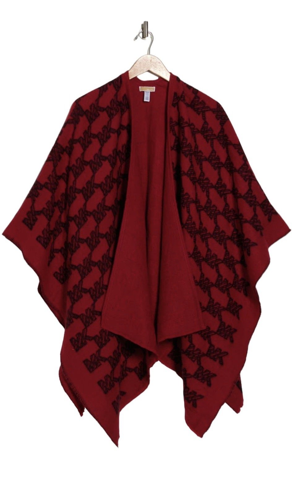 Michael Kors Checkerboard Yarn Dye Ruana
