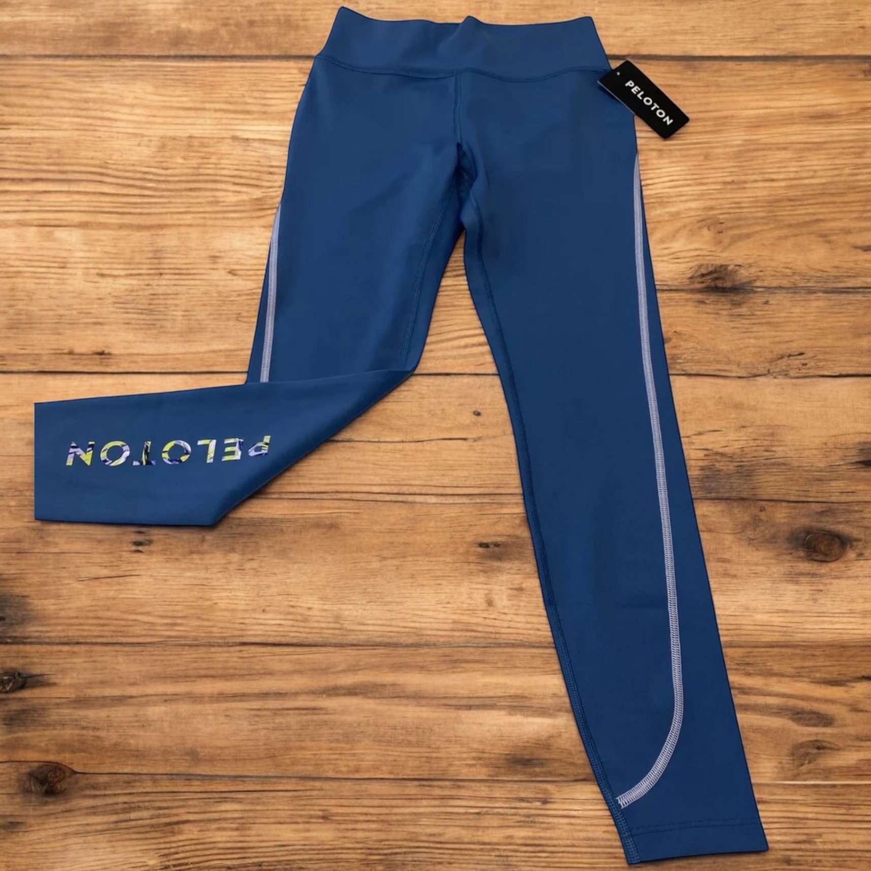 Peloton PS121 Move Mission Seamed Leggings Blue Women’s Size S