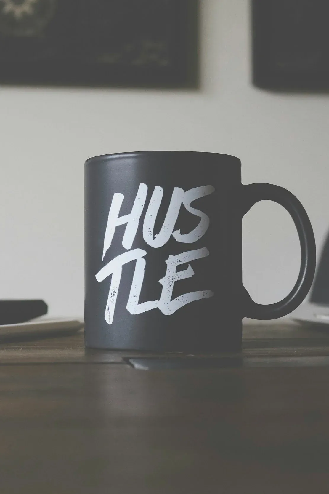 A Hustle mug from Solita Productions