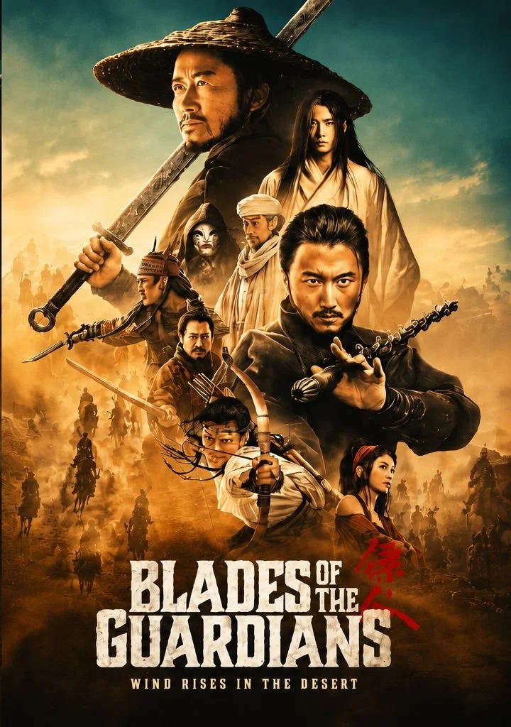 Blades of Guardians Wind Rises Desert 2026 Wuxia DVD-R DVD cover