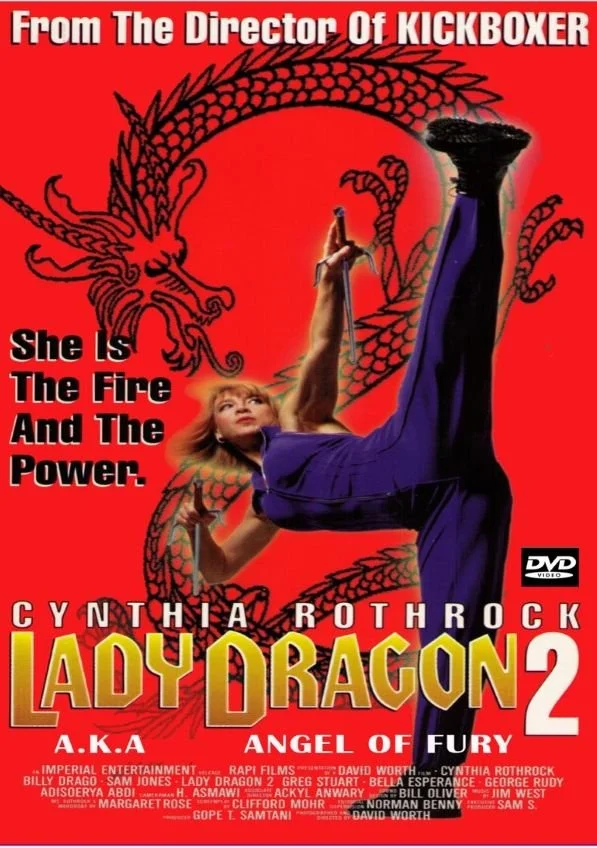 Lady Dragon 2 Angel of Fury DVD-R Cynthia Rothrock DVD cover