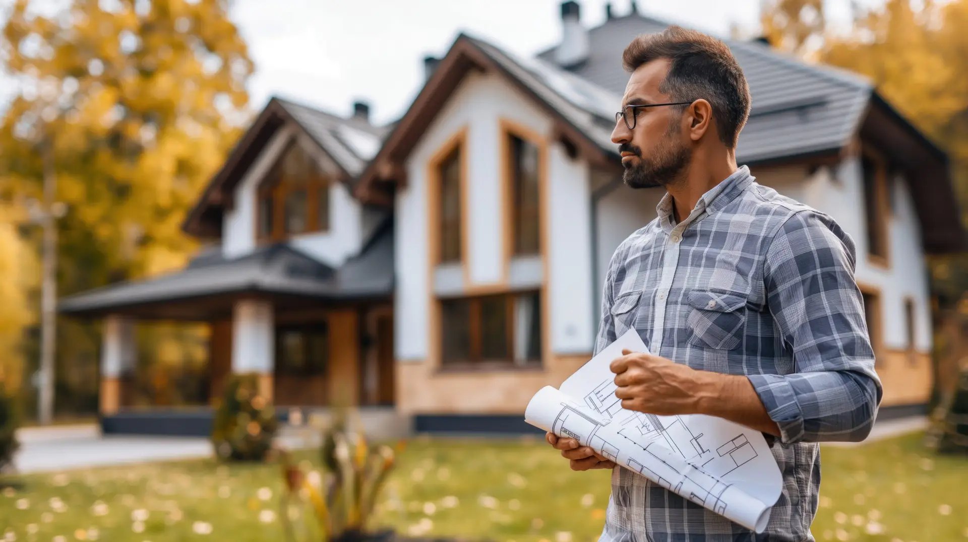 Real estate investor reviewing property bookkeeping records