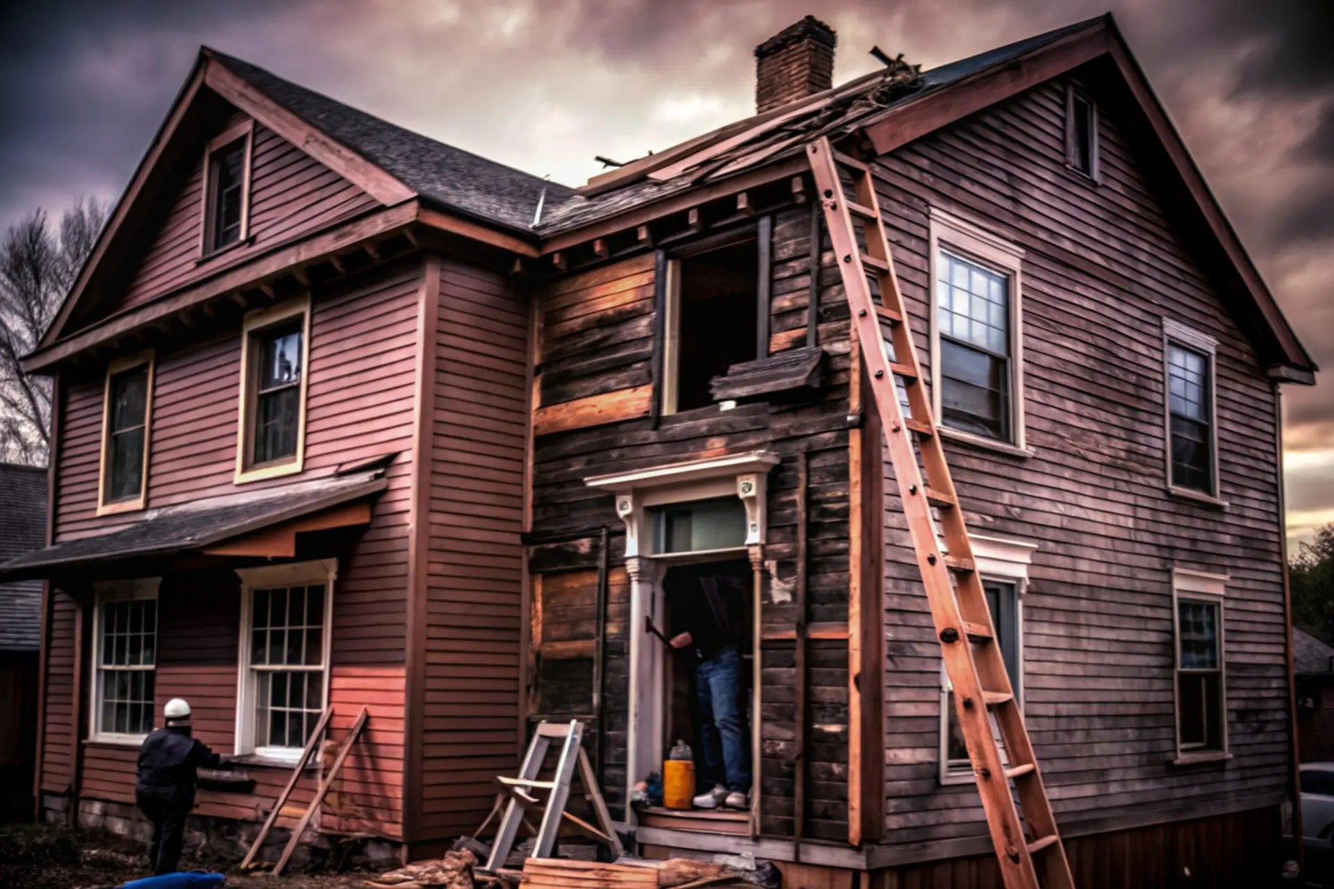 Home renovation project for a fix-and-flip investment