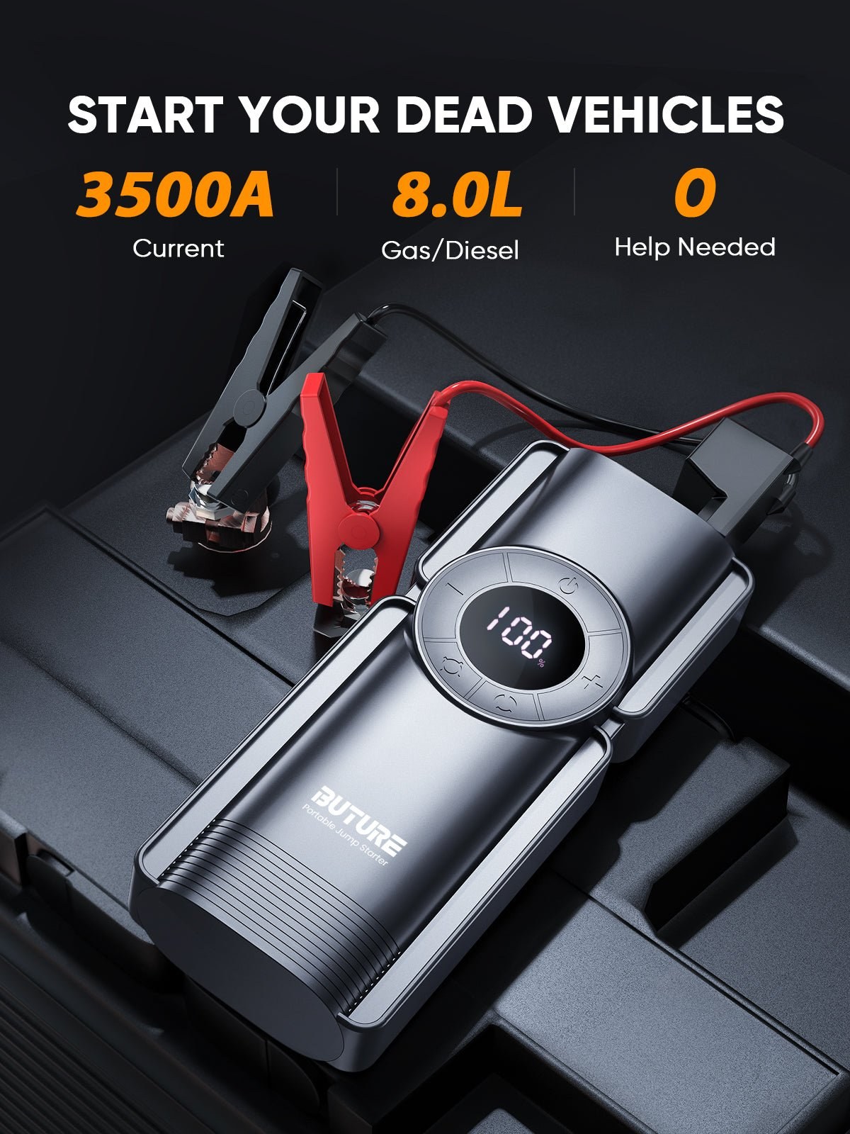 Buture Beta01 jump starter detail 2