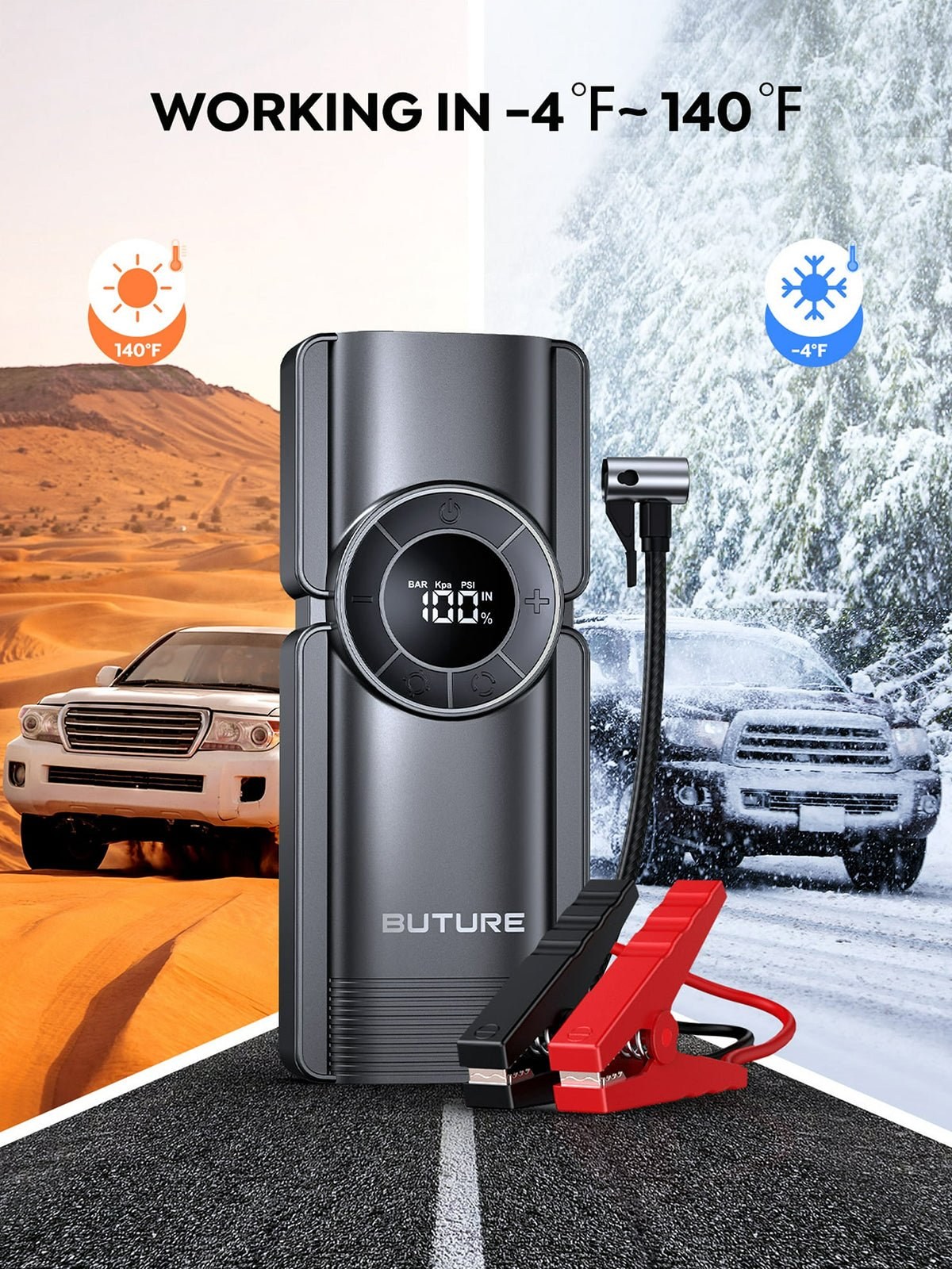 Buture Beta01 jump starter detail 6