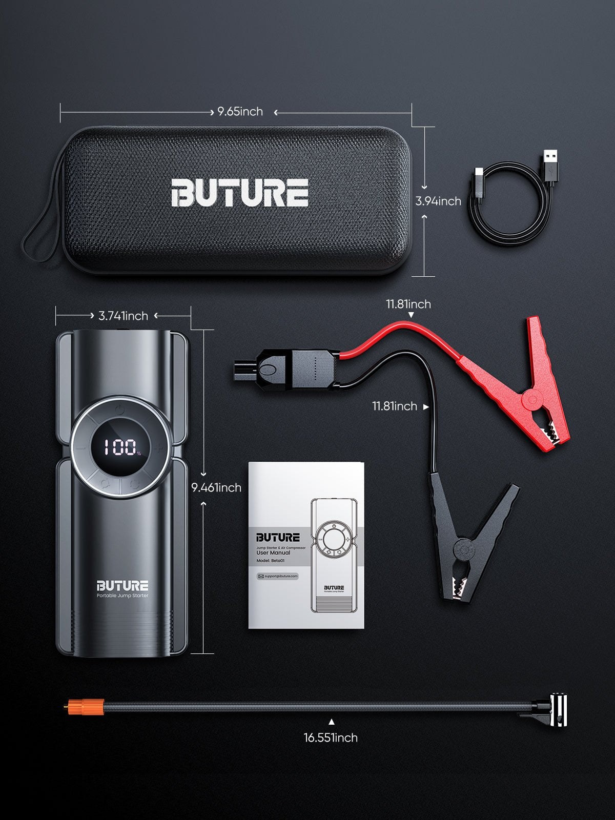 Buture Beta01 jump starter detail 7