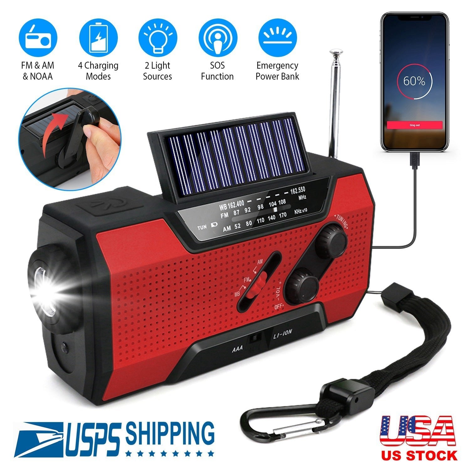 Emergency weather radio detail 2