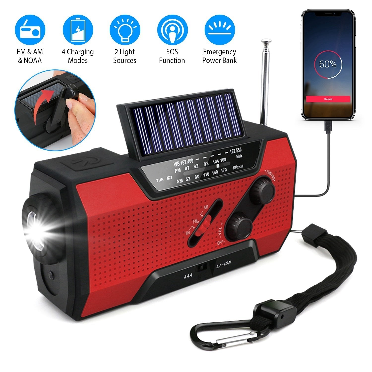Emergency weather radio detail 3