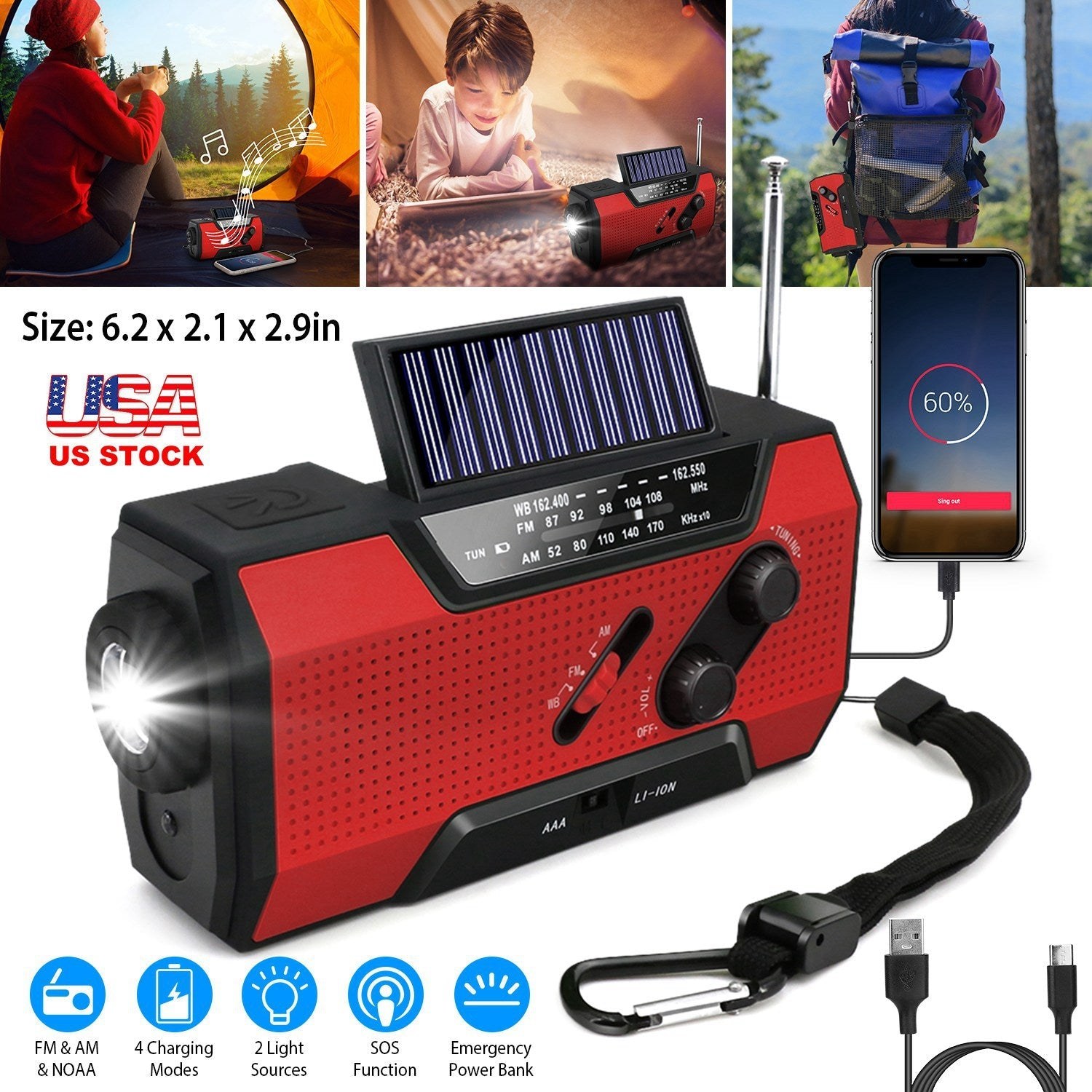Emergency weather radio detail 4
