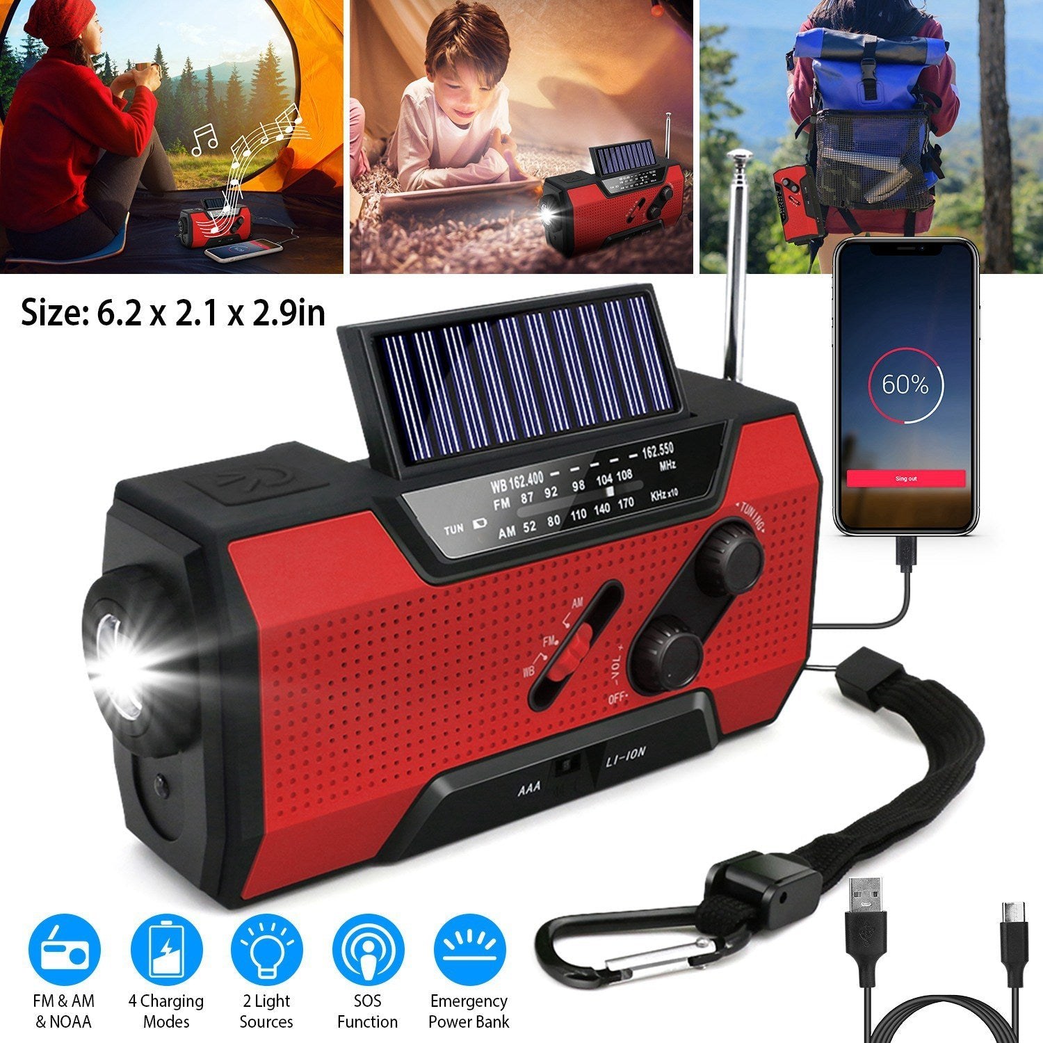 Emergency weather radio detail 5