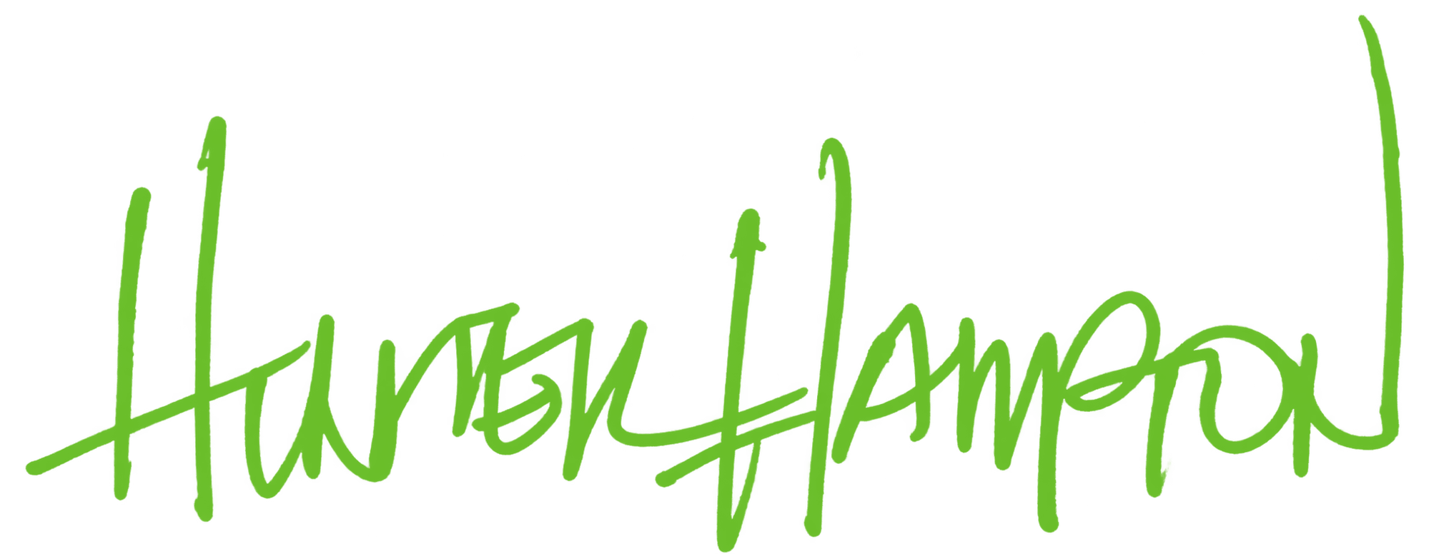 Hunter Hampton signature