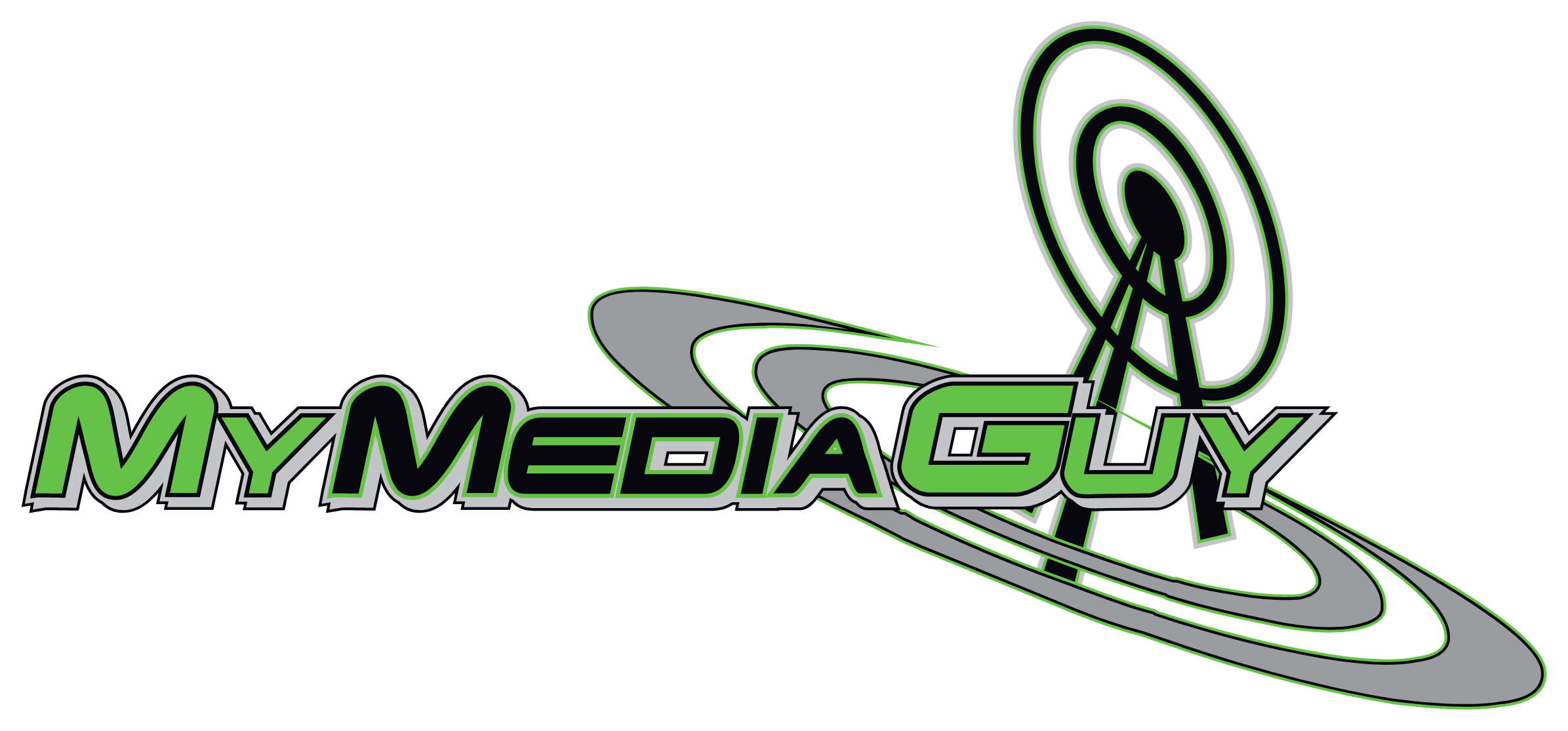 Original MyMediaGuy script logo, preserved as an archival brand mark