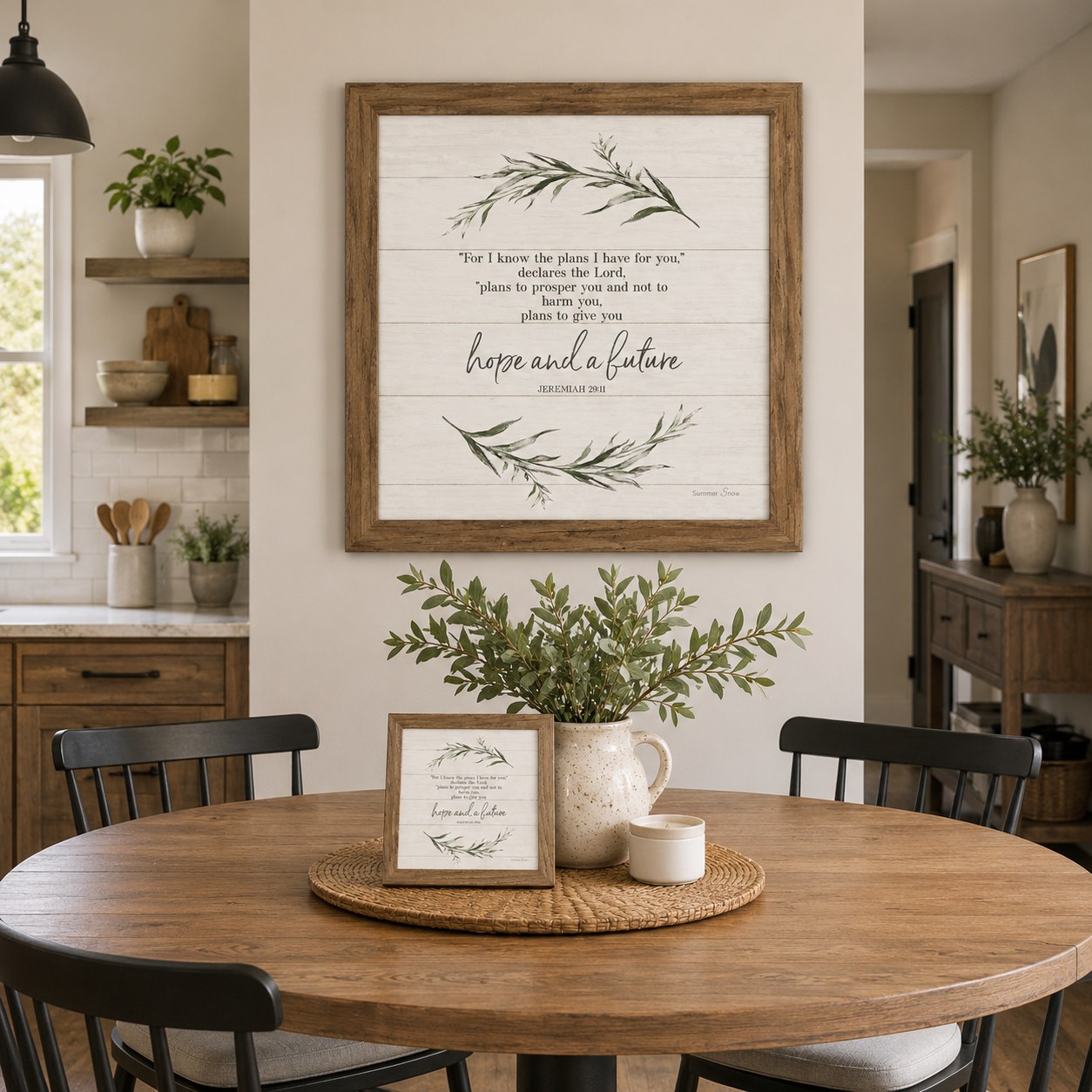 Framed Jeremiah 29:11 Scripture wall art
