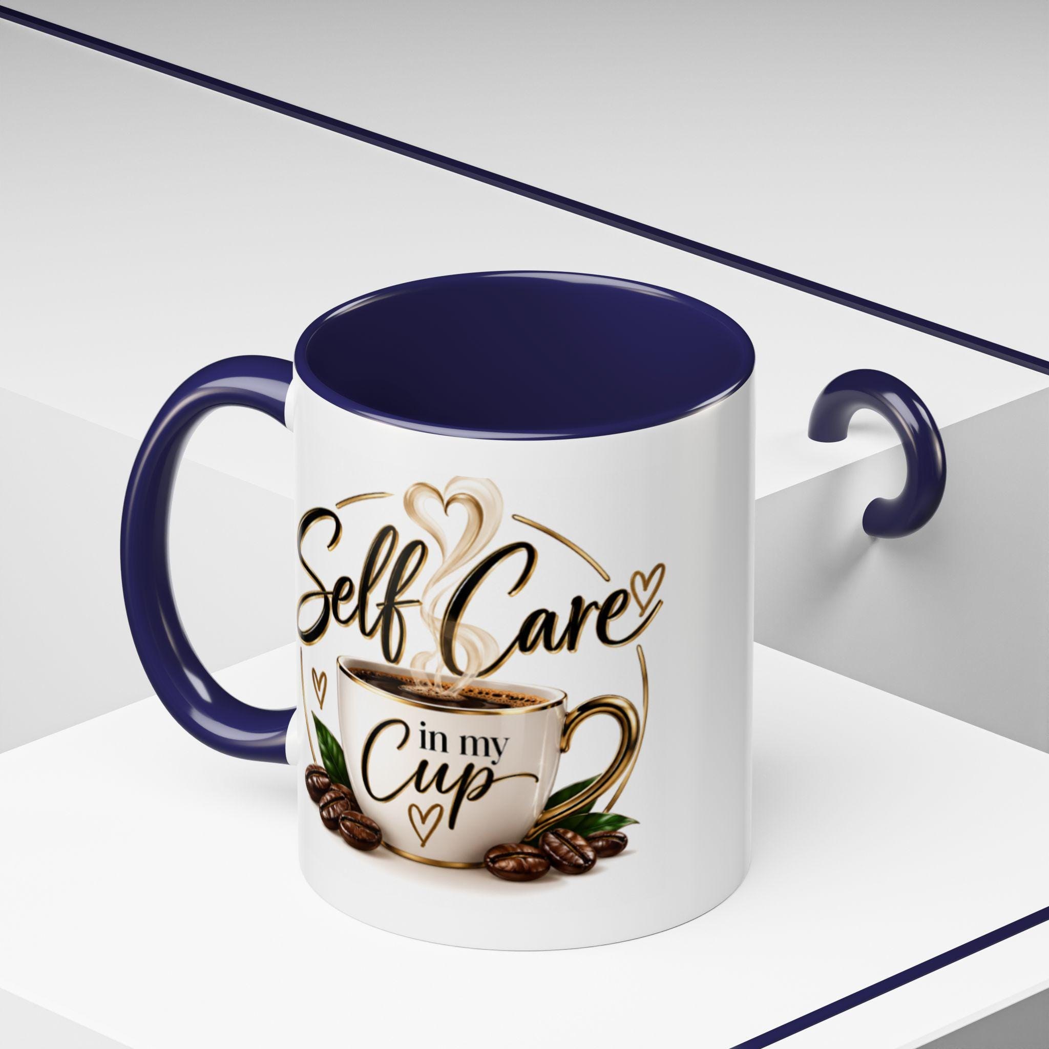 Coffee Lover Script Mug | Accent Coffee Mug 11oz 15oz view 12