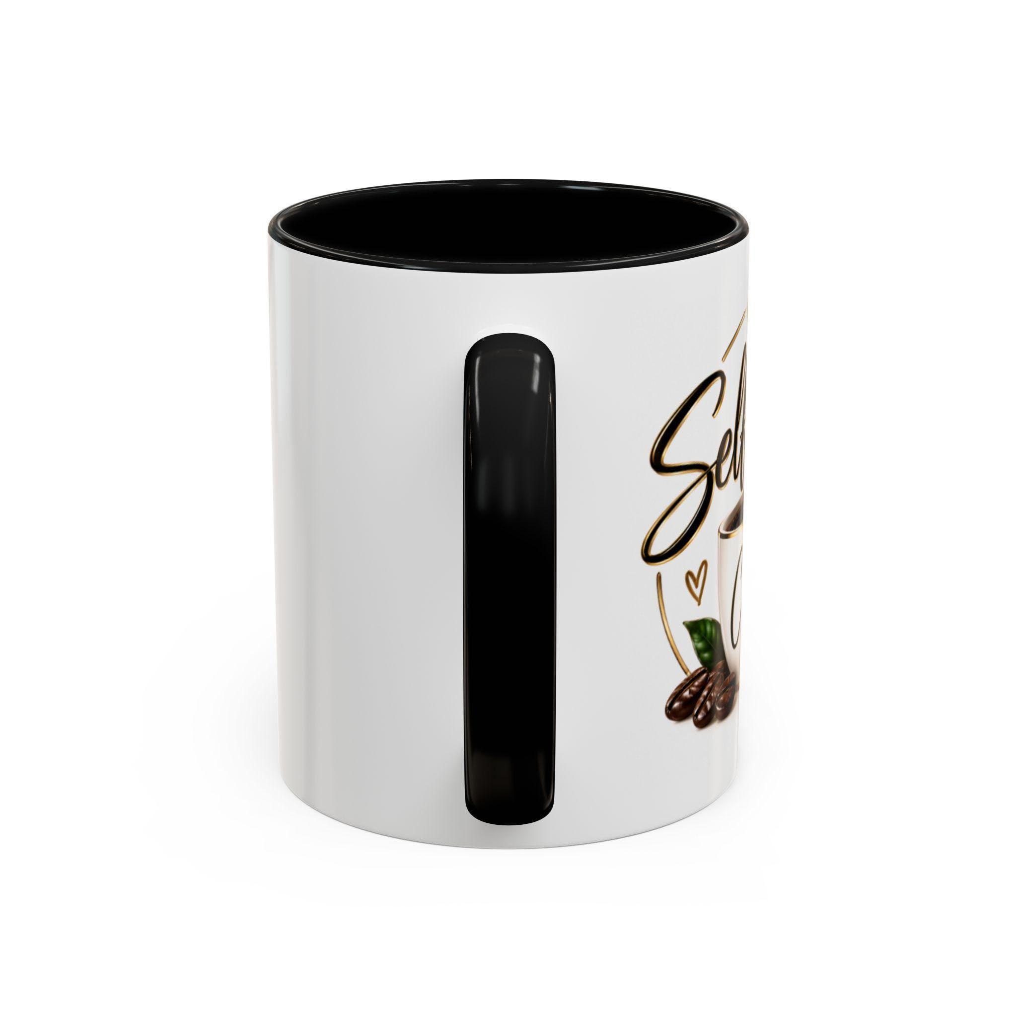 Coffee Lover Script Mug | Accent Coffee Mug 11oz 15oz view 4