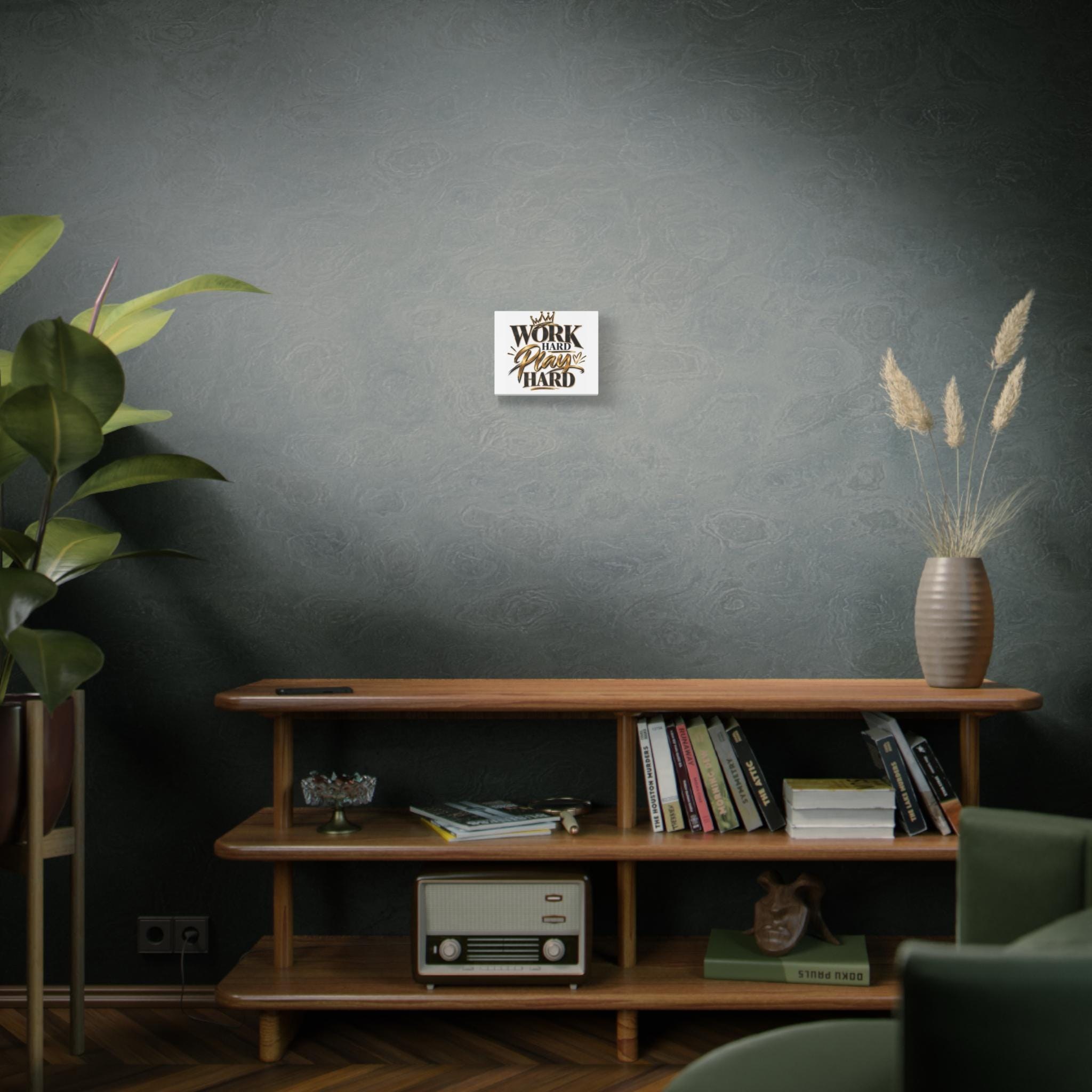 Work Hard Play Hard Canvas | Matte Stretched Wall Art view 5