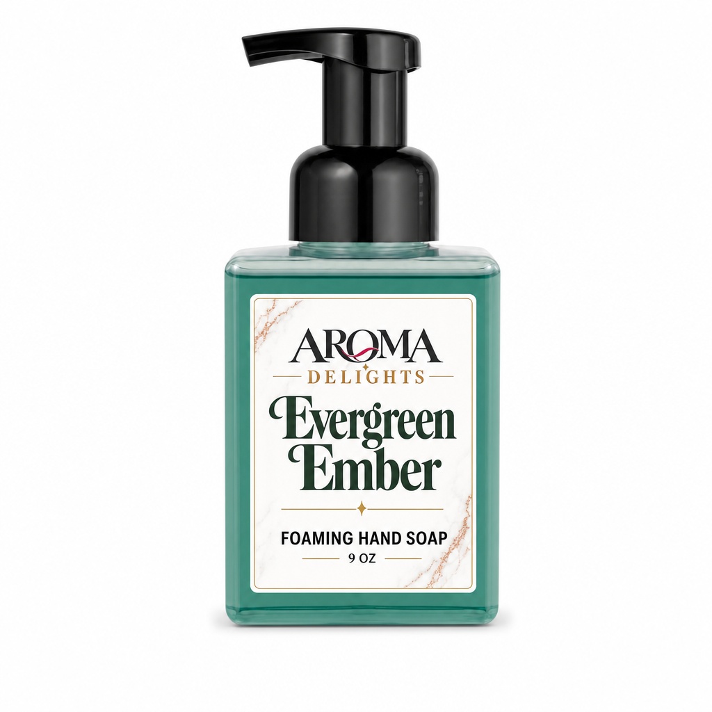 Evergreen Ember Foaming Hand Soap by Aroma Delights