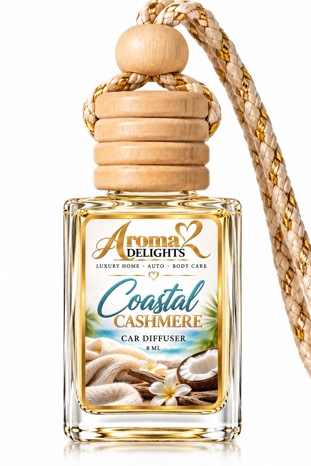 Coastal Cashmere Car Diffuser by Aroma Delights