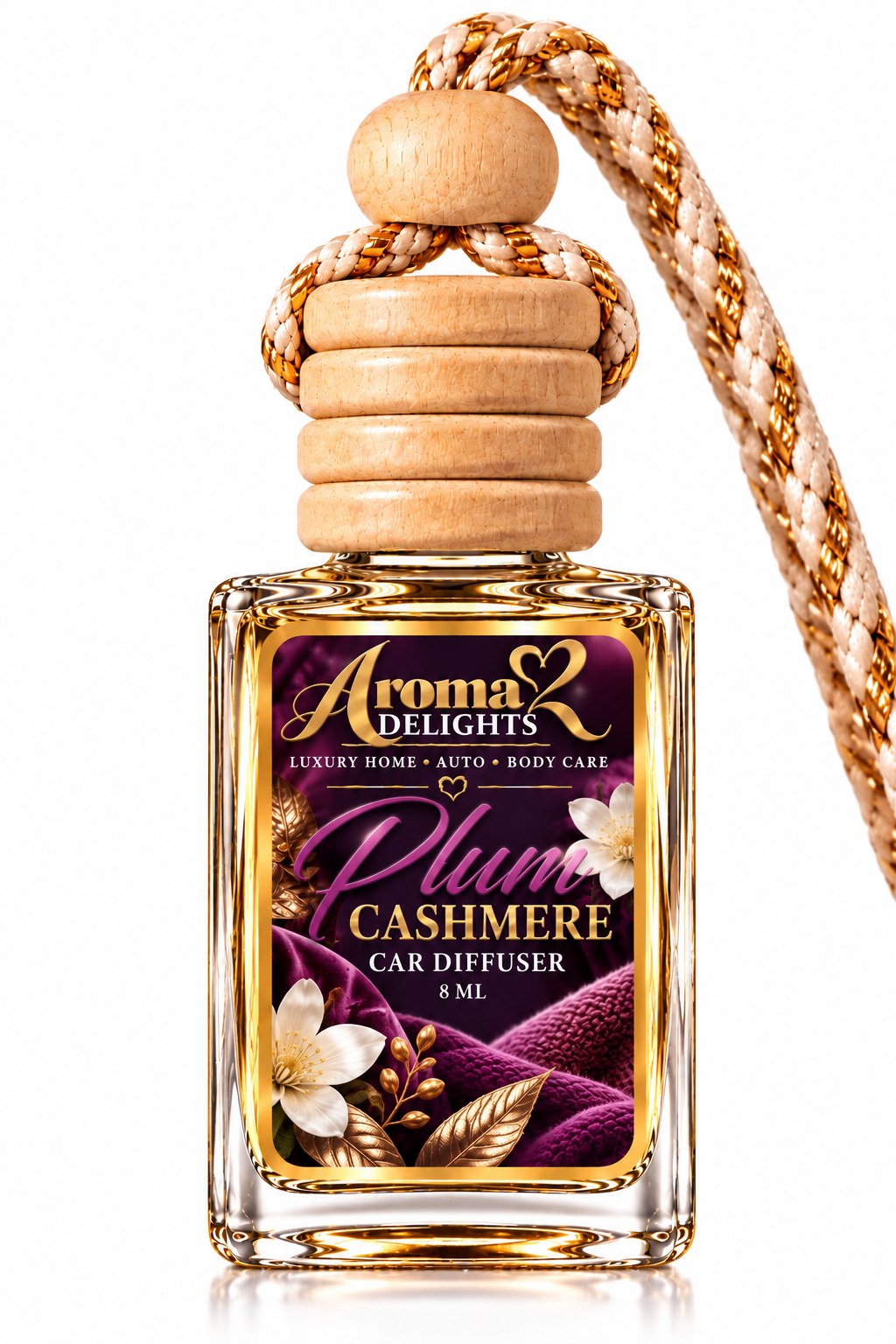 Plum Cashmere Car Diffuser by Aroma Delights