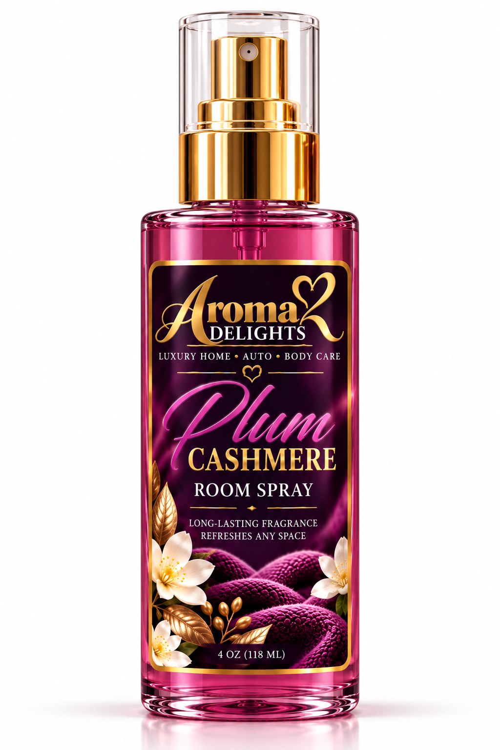 Plum Cashmere Room Spray by Aroma Delights