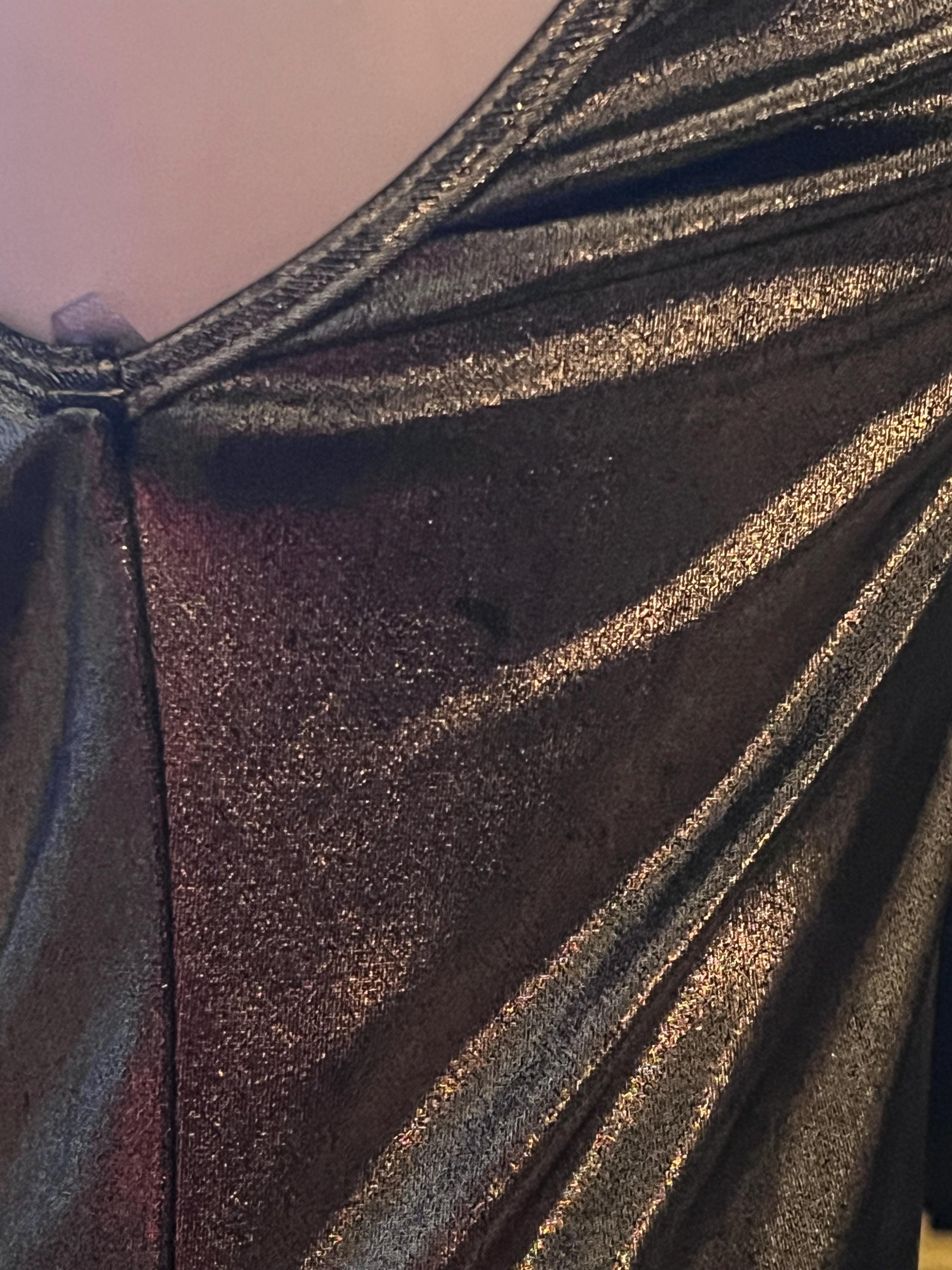 American Apparel Dark Gold Maxi Slip Dress, view 12