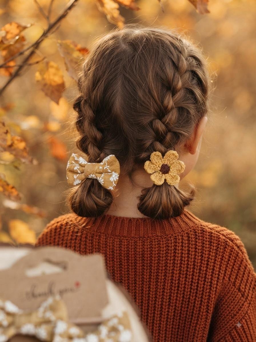 Baby & toddlers Autumn Handmade Hair Tie Collection, view 2