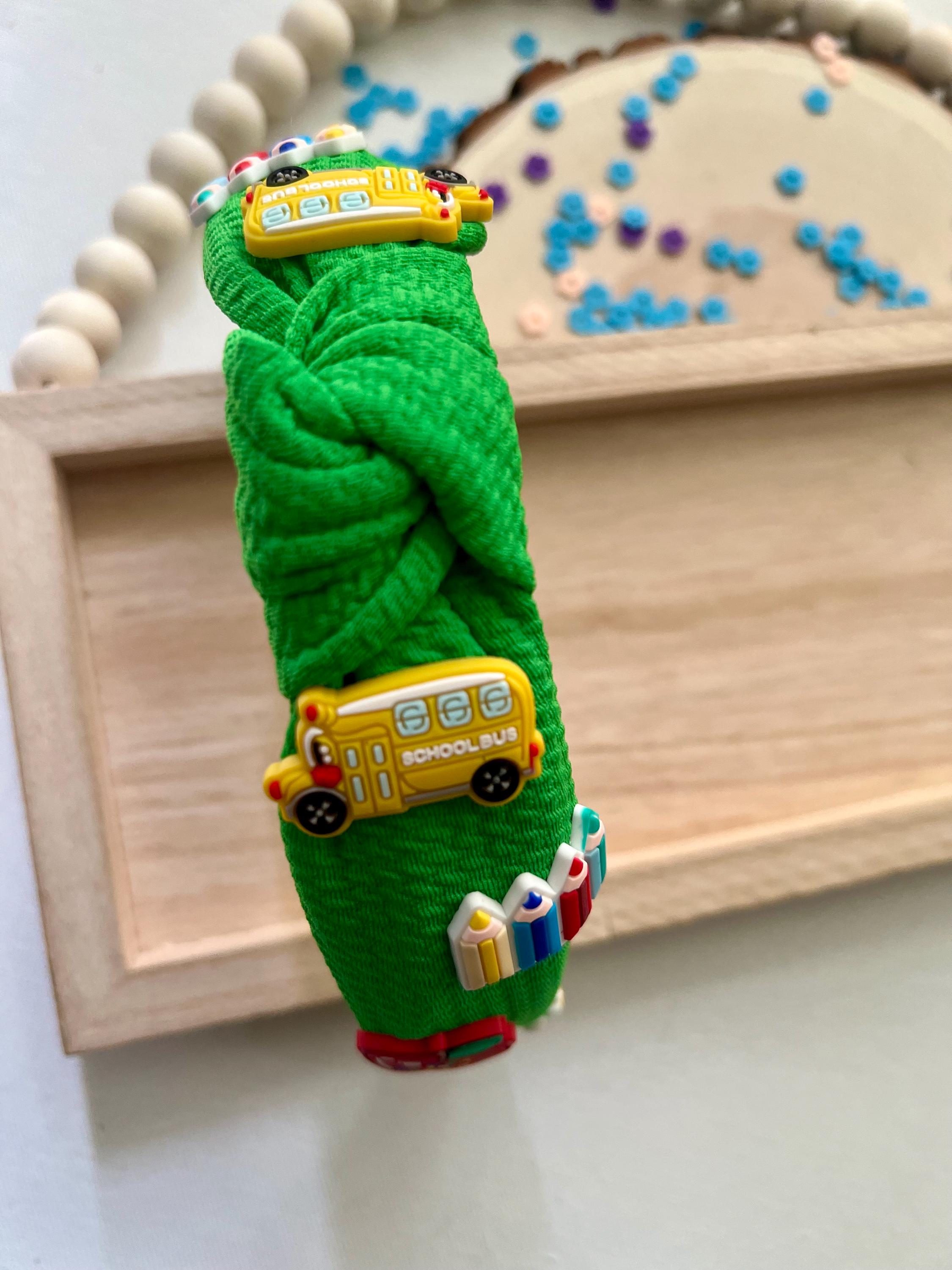 Back to school kids Knotted Charms Fsbric Headbands, view 13