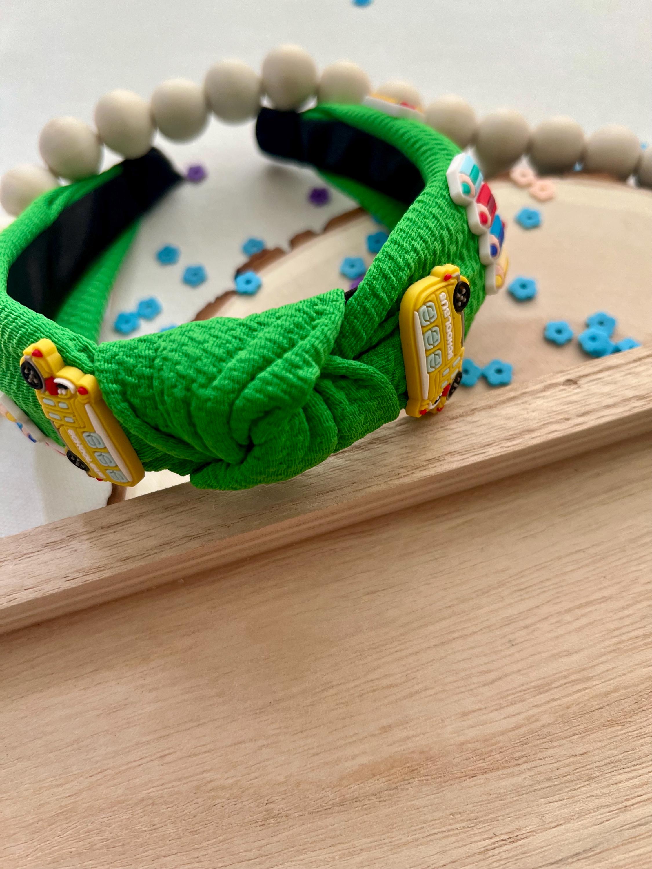 Back to school kids Knotted Charms Fsbric Headbands, view 14