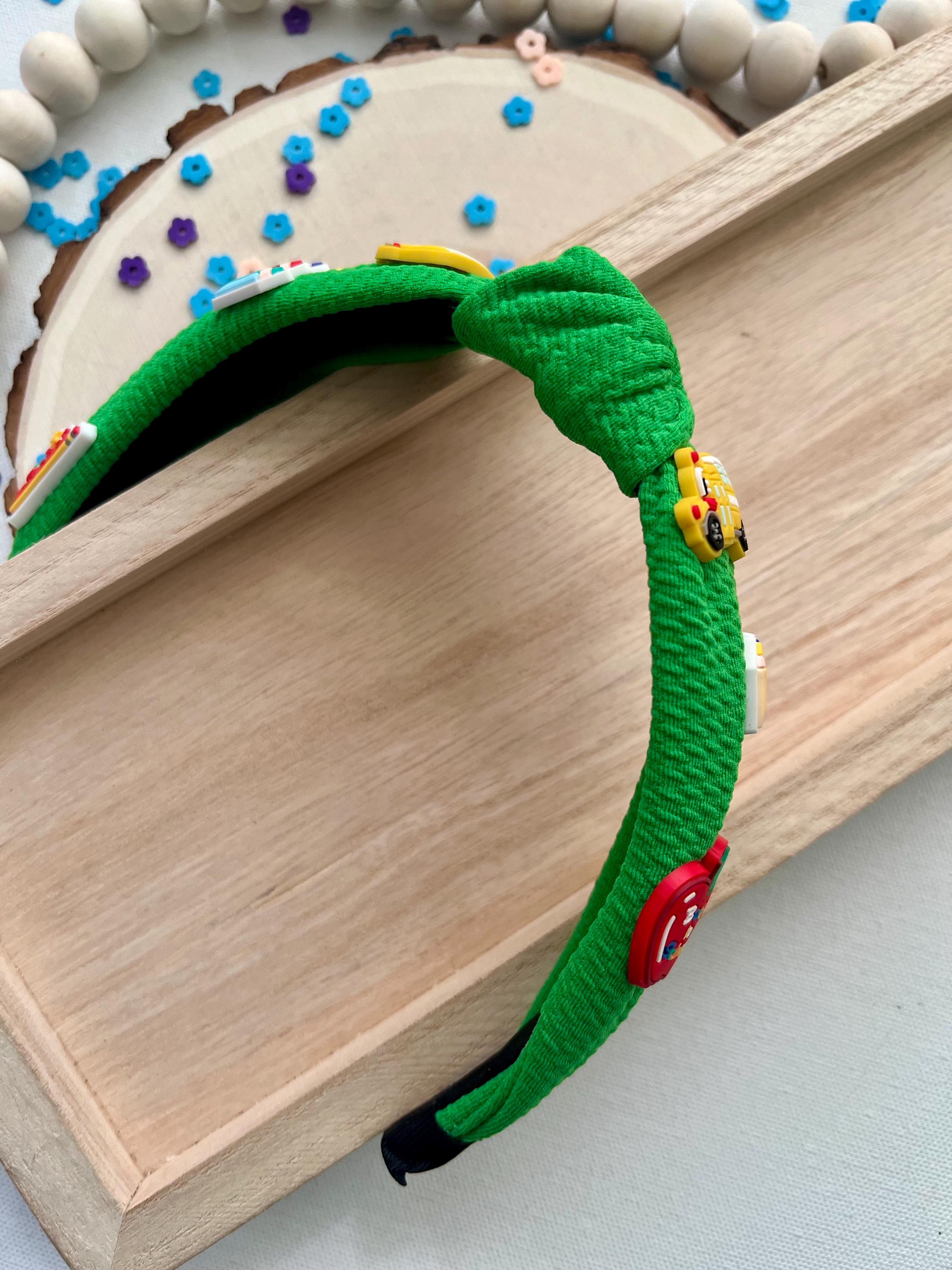 Back to school kids Knotted Charms Fsbric Headbands, view 16