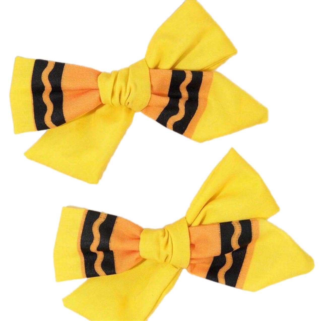 Crayon Hair Bow Collection Handmade Cotton Hair Clip Children'sBack-to-School, view 5