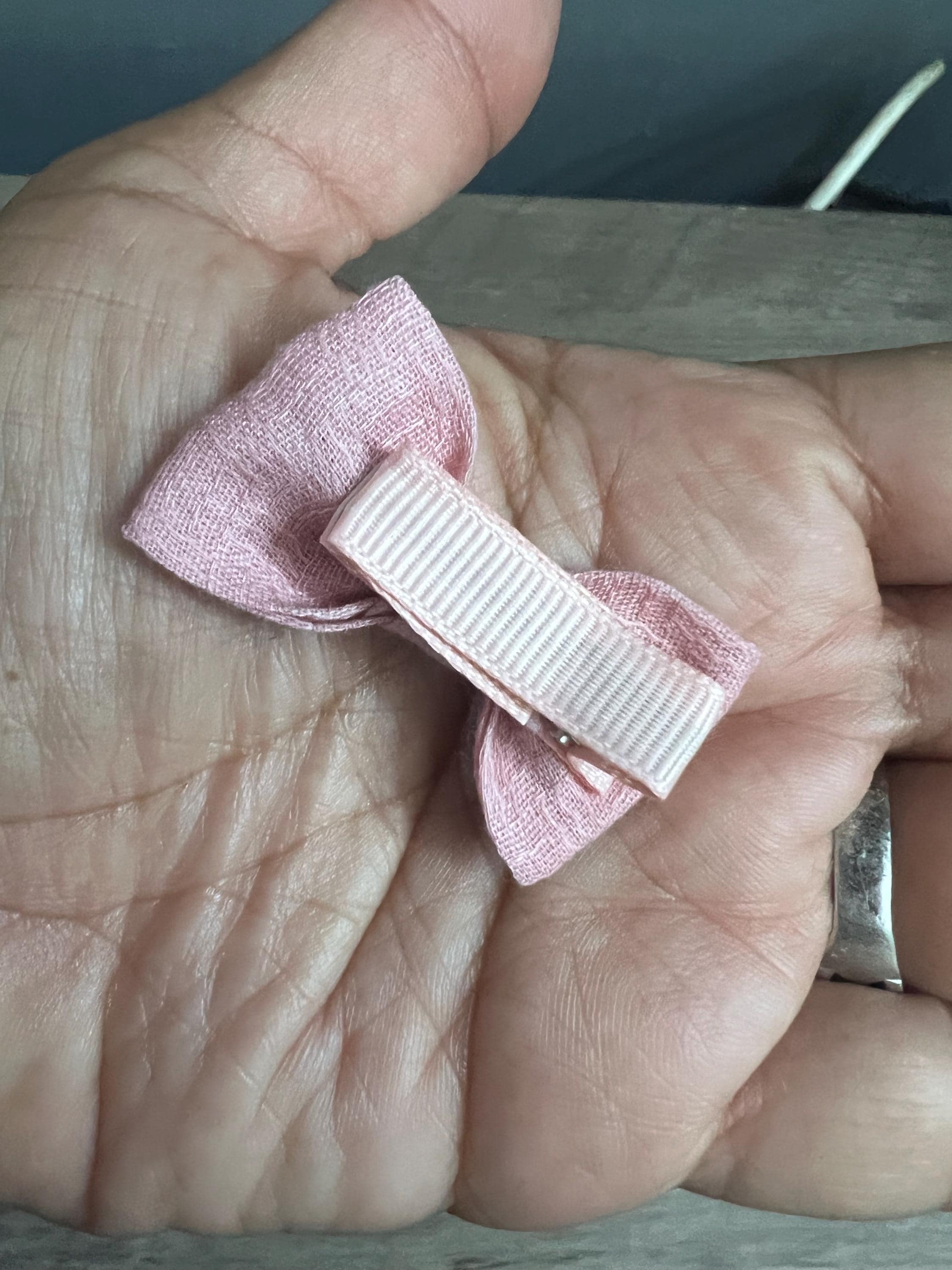 Custom Mini Hair Bows Set: Baby, Toddler, Choose Any Three Handmade Clips, view 12