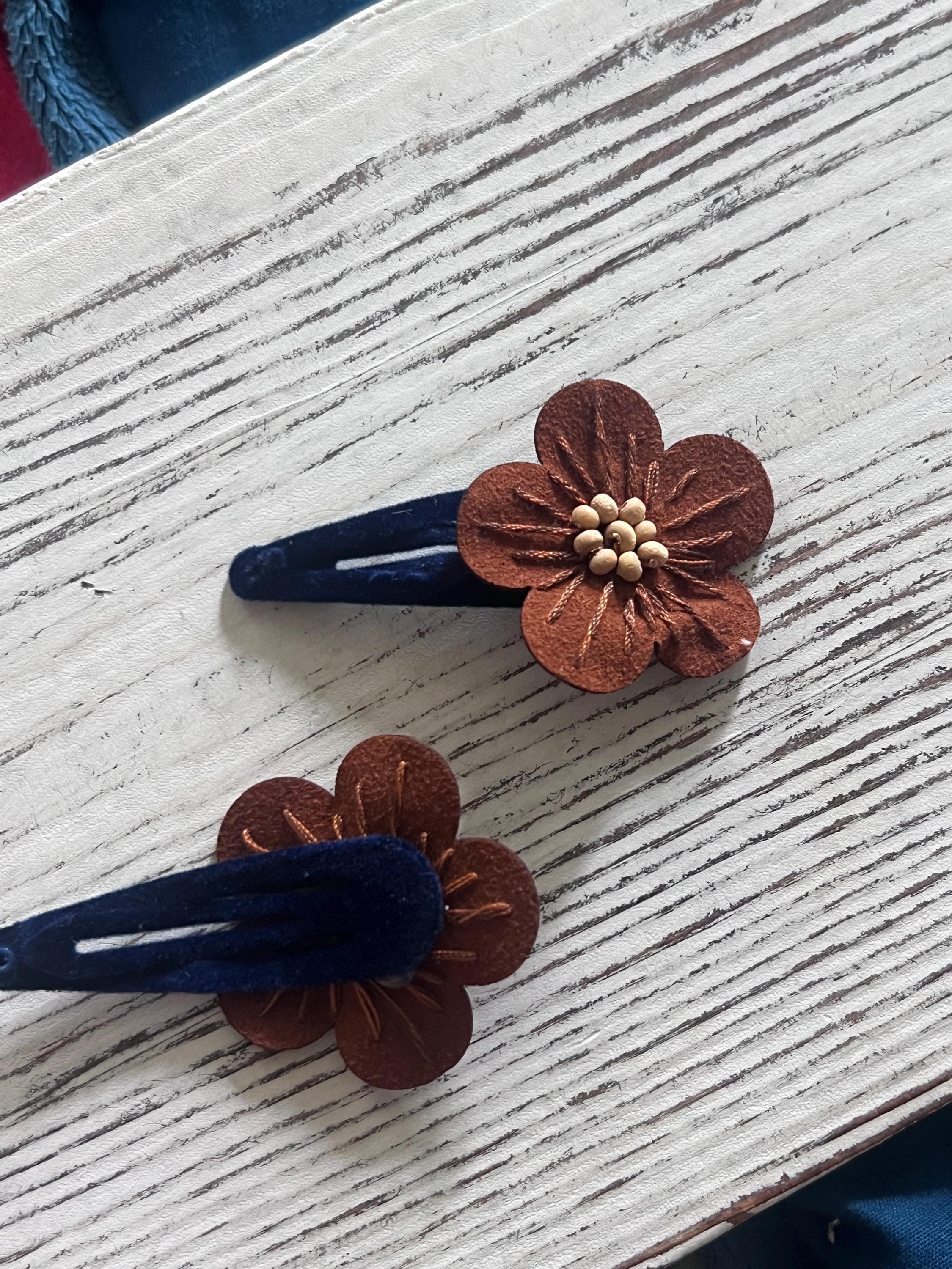 Handmade Flower Hair Clip Set – Woodland Blossom Kids Hair Accessories, view 10