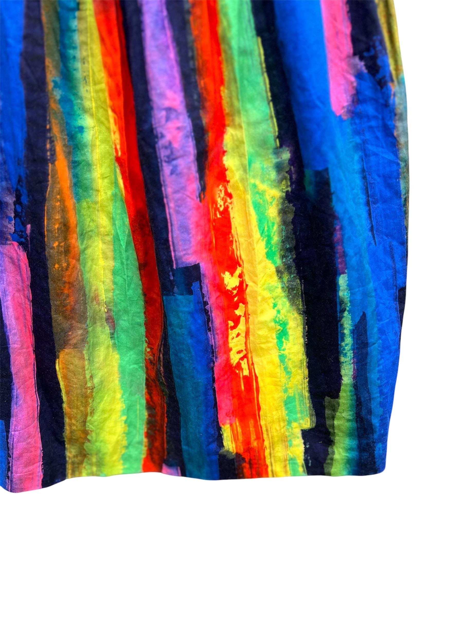 Milly Strapless Rainbow-Striped Twist Bodice Mini Dress, view 6