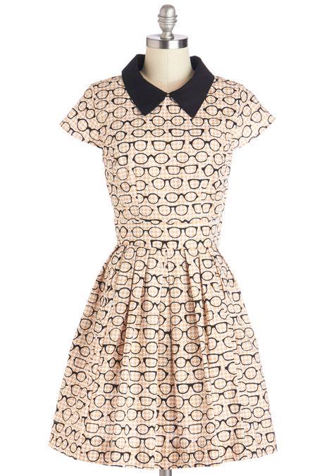 ModCloth "Fervor" dress Clear As A Day Off, view 4