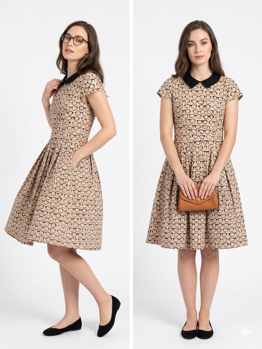 ModCloth "Fervor" dress Clear As A Day Off, view 5