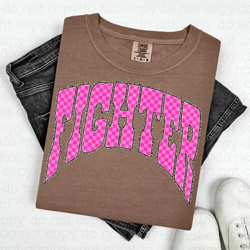 fighter graphic T-shirt