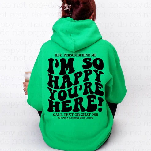 hey behind me graphic T-shirt