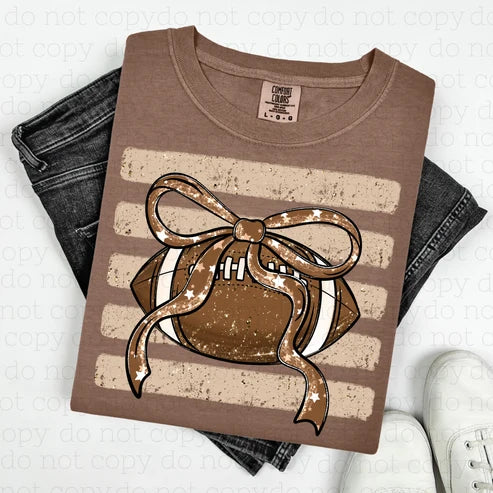 Striped Football graphic T-shirt