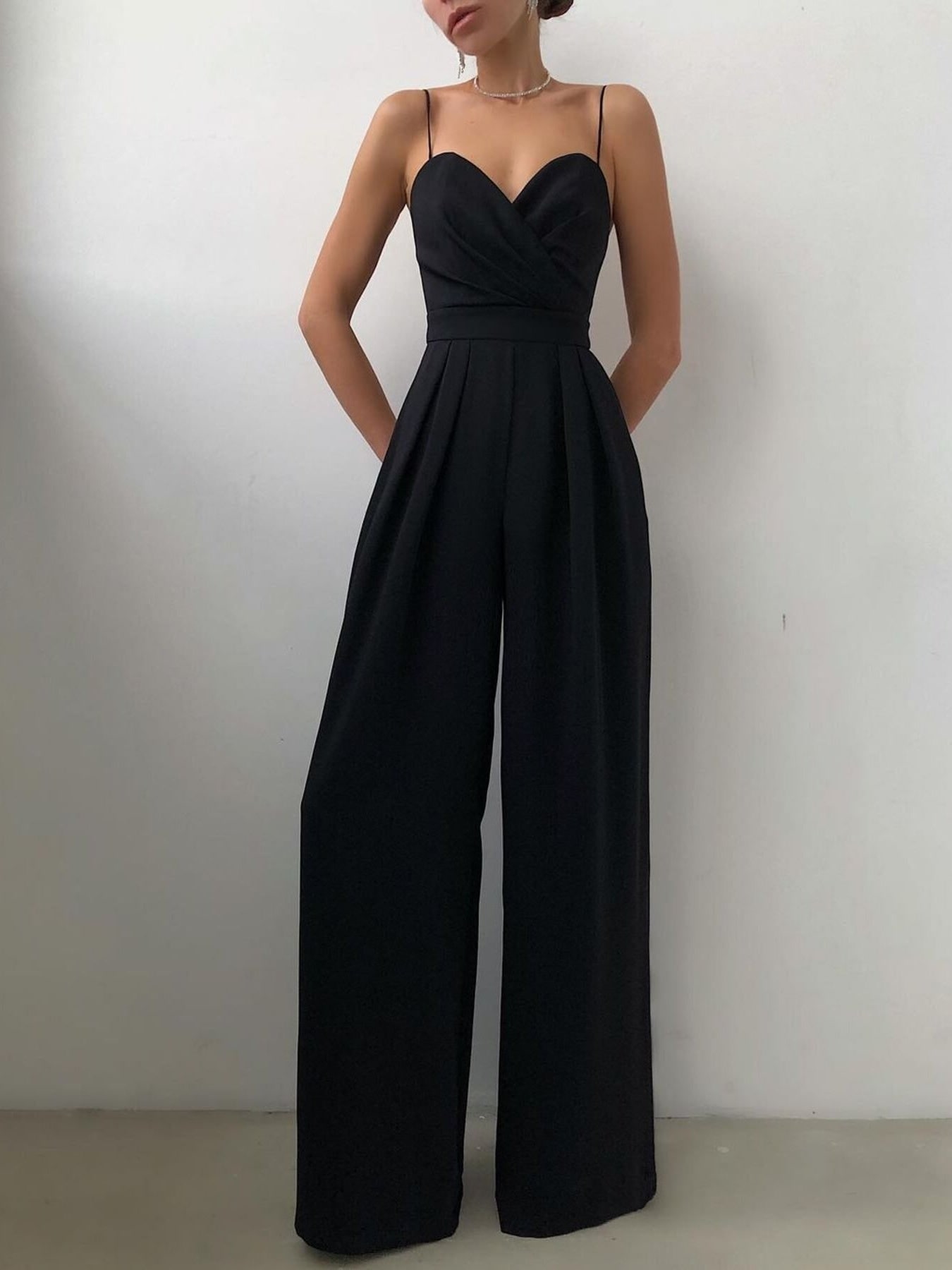 Wide-leg jumpsuit option for a summer wedding guest