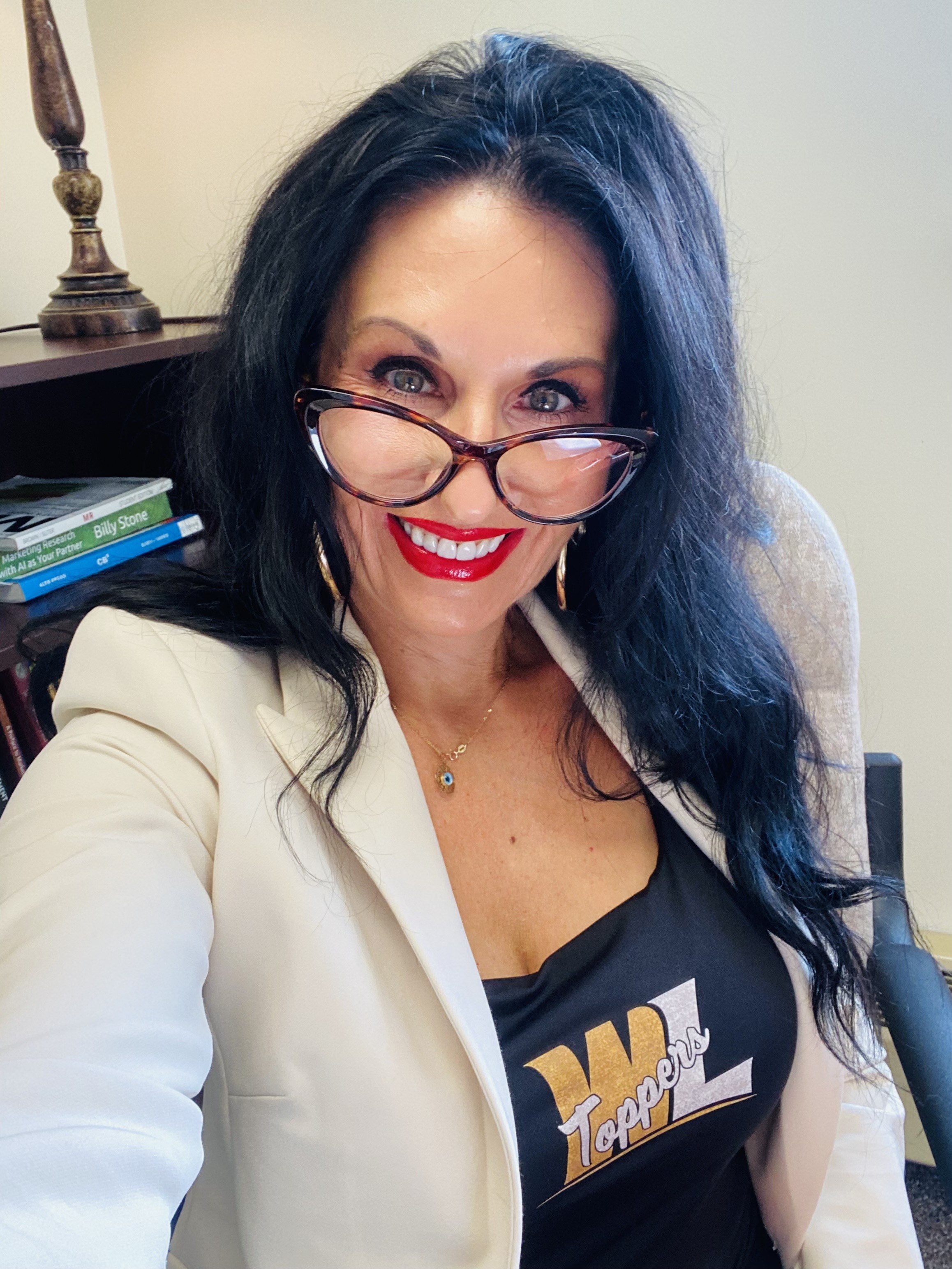 Stacey Creely at West Liberty University during her first week as an Instructor of Marketing.