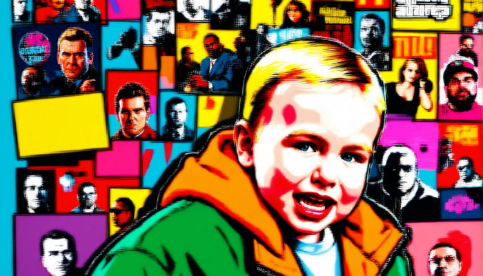 Colorful Artful Intelligence AI photo transformation