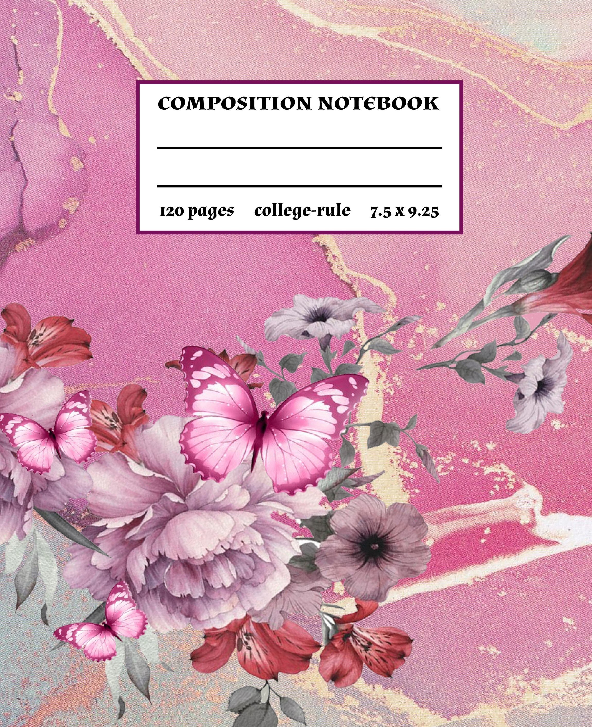 Cover of Composition Notebook: Pretty in Pink