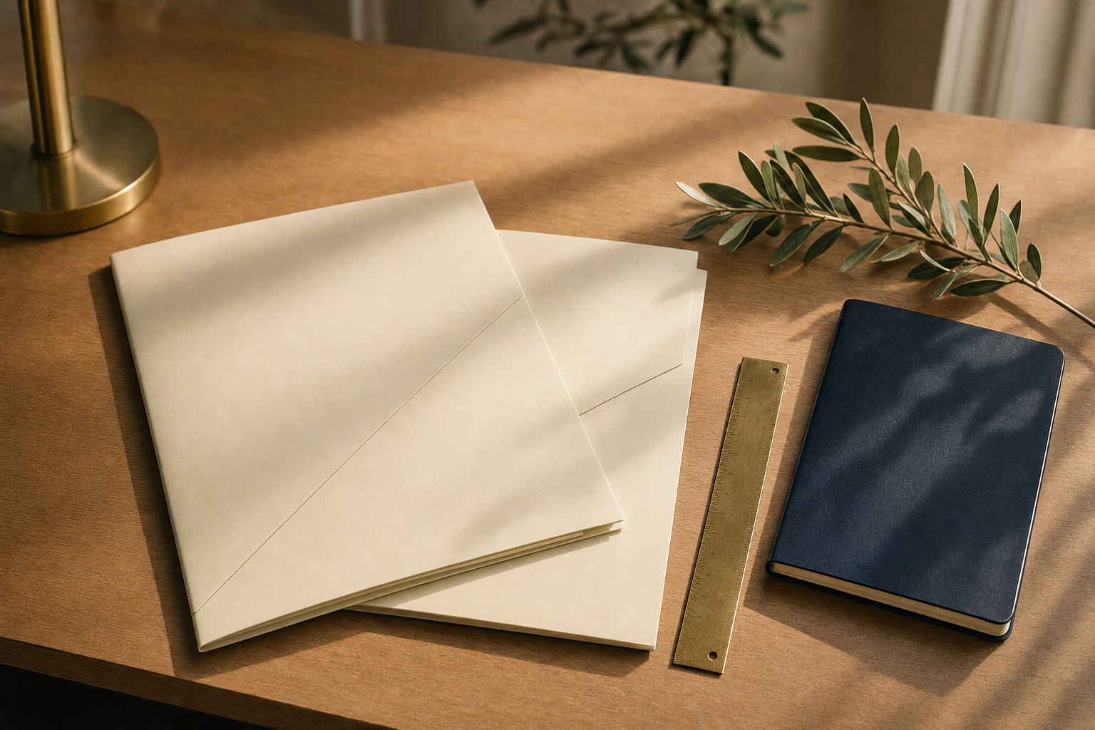 Organized folders and an advisory notebook prepared for professional coordination