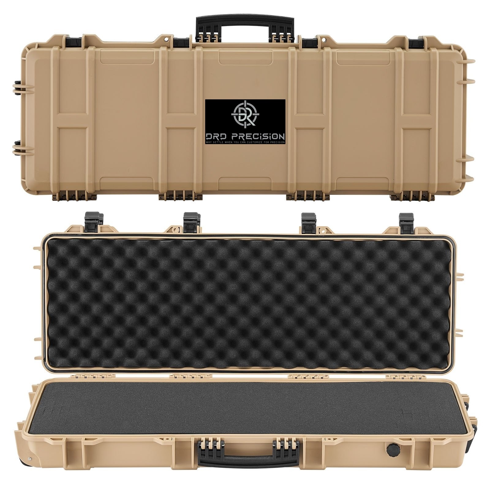 DRD Precision rifle hard case with four layers of protective foam
