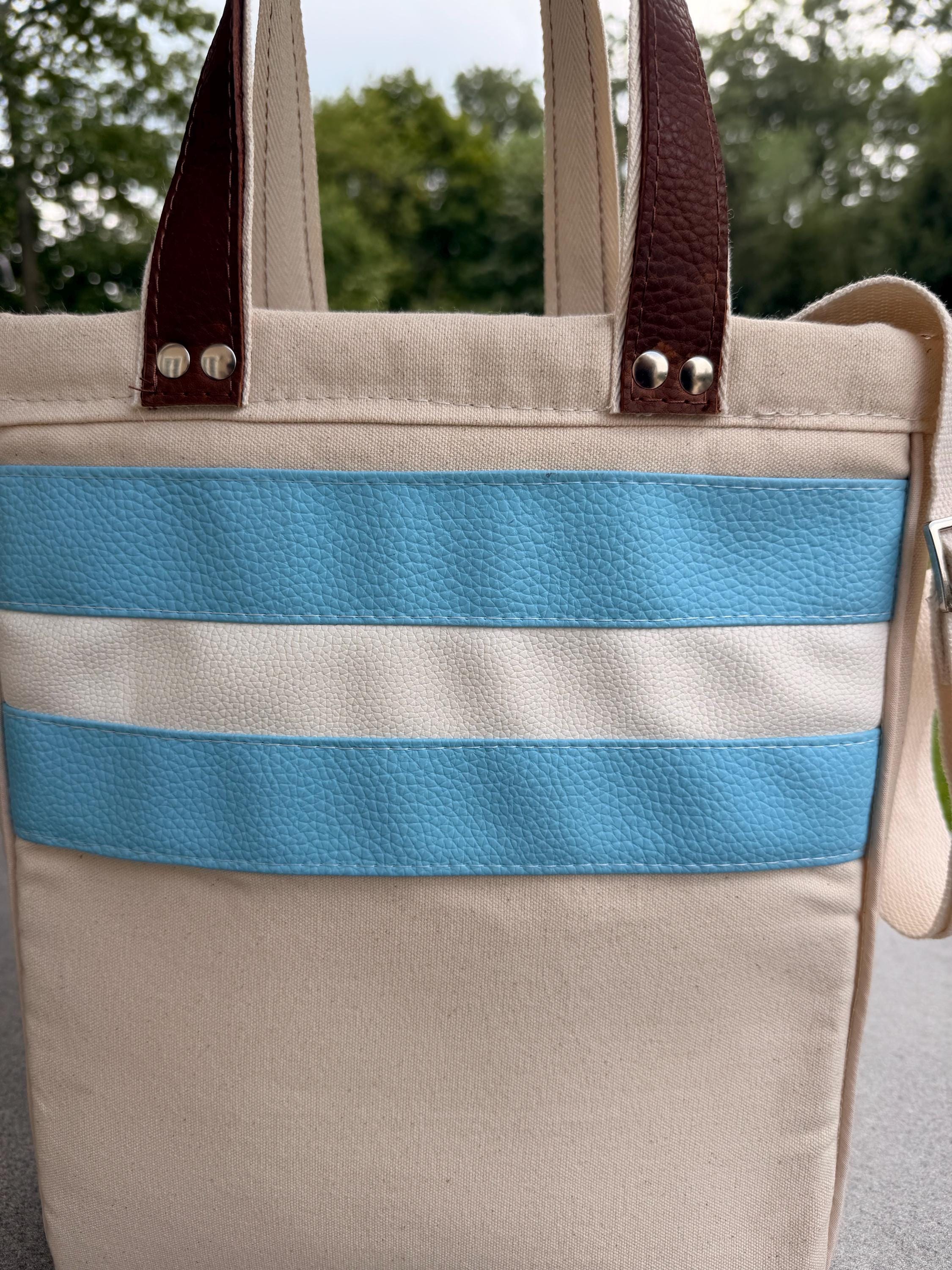 Handmade Yerba Mate Bag-Bolso Matero hecho a mano– Lona y cuerina., view 8