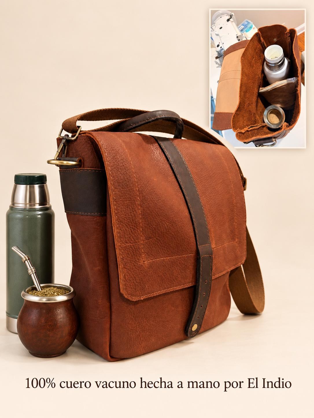 Premium Yerba Mate Bag-Bolso Matero hecho a mano– Cuero Argentino