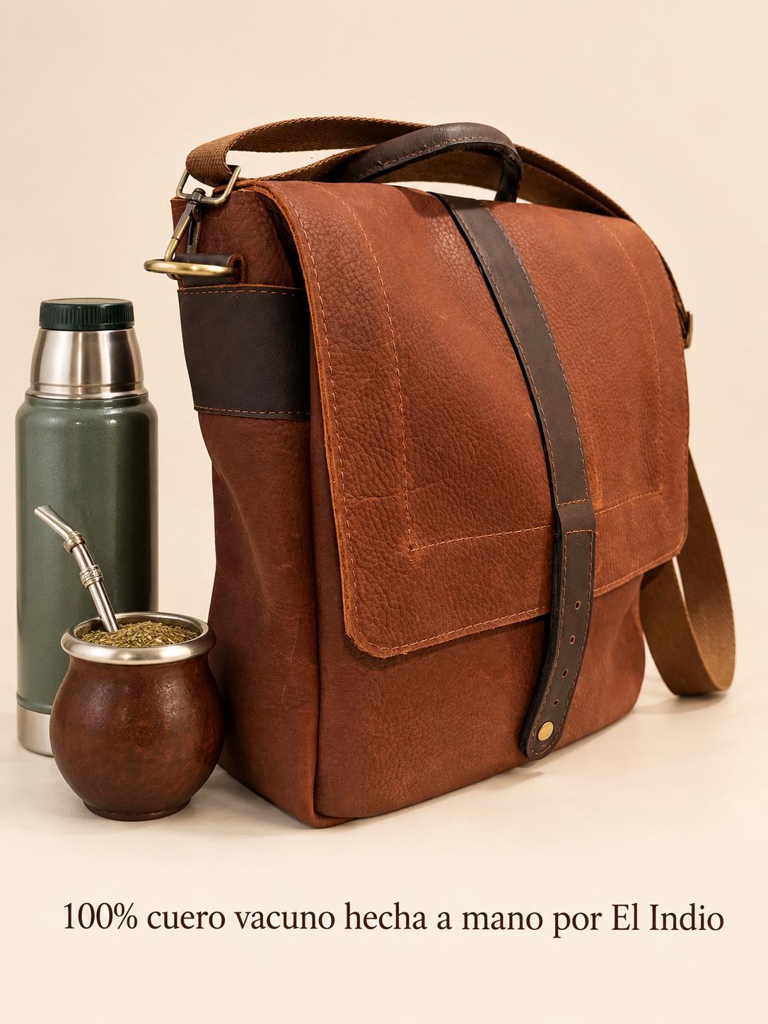 Premium Yerba Mate Bag-Bolso Matero hecho a mano– Cuero Argentino, view 2